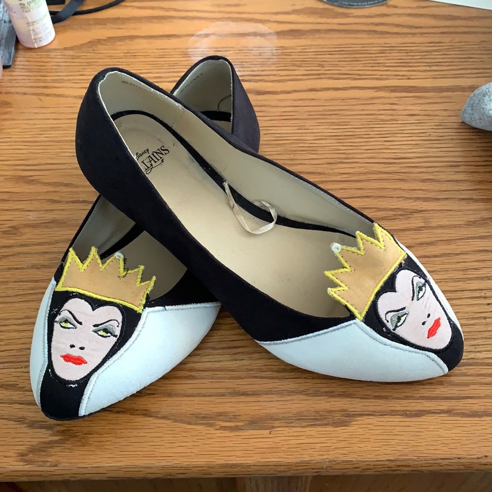 RARE Disney villains Evil Queen flats